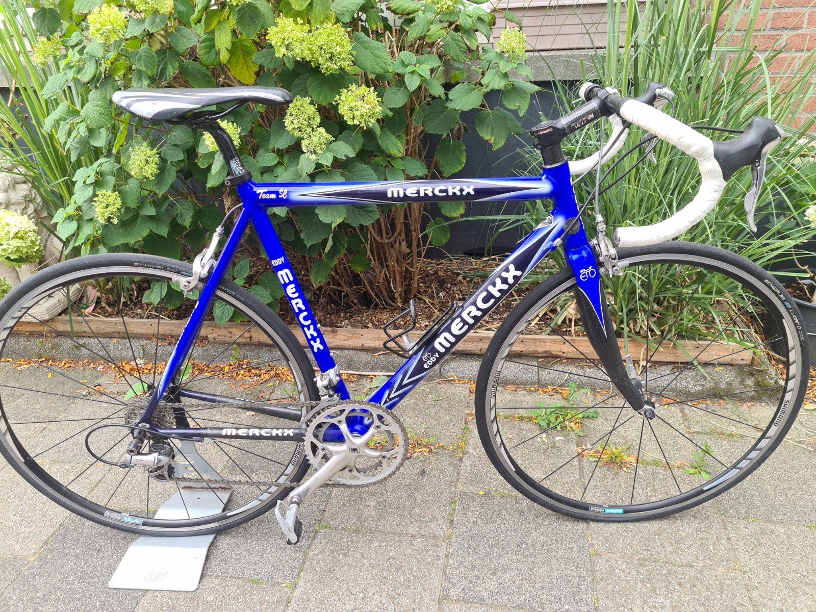Eddy Merckx Team SL racefiets - Ultegra/Dura Ace 55 cm frame, 28 inch, Aluminium, Zo goed als nieuw, 15 tot 20 versnellingen