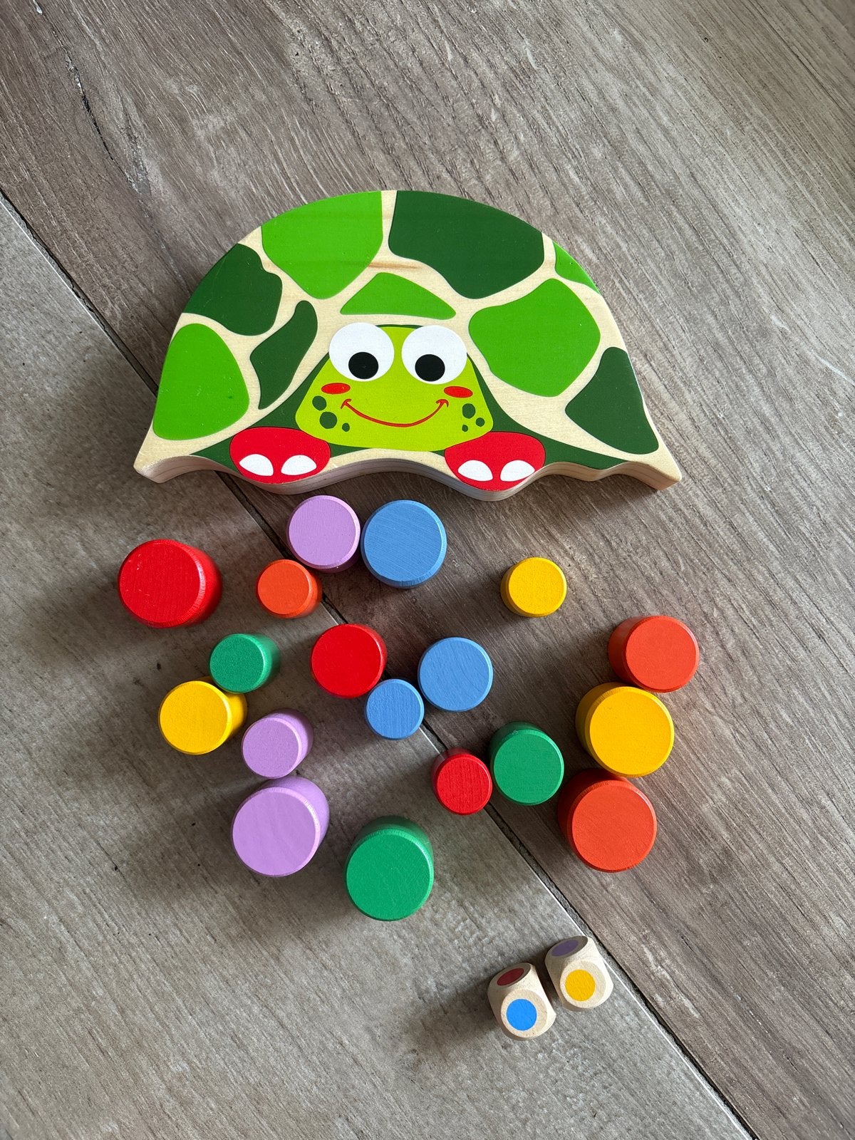 Playtive houten balansspel schildpad (zonder doos), Ophalen, Gebruikt, Overige typen