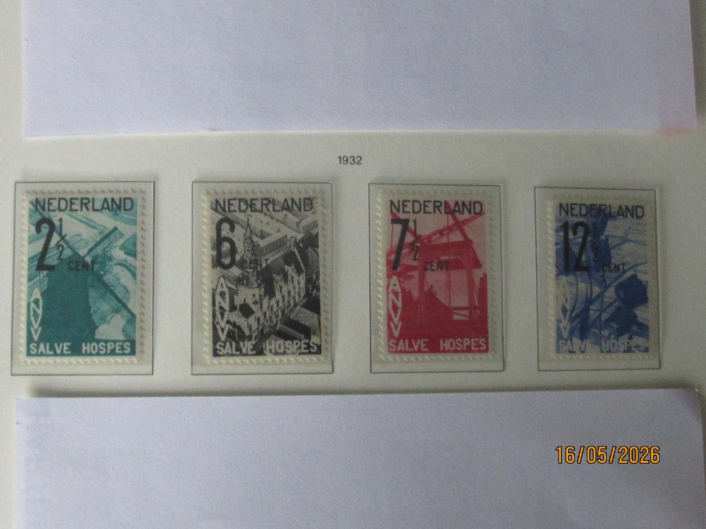 Nico Nederland 244/7 (X) Ongebruikt met plakker 1932, Ophalen of Verzenden, T/m 1940, Postfris