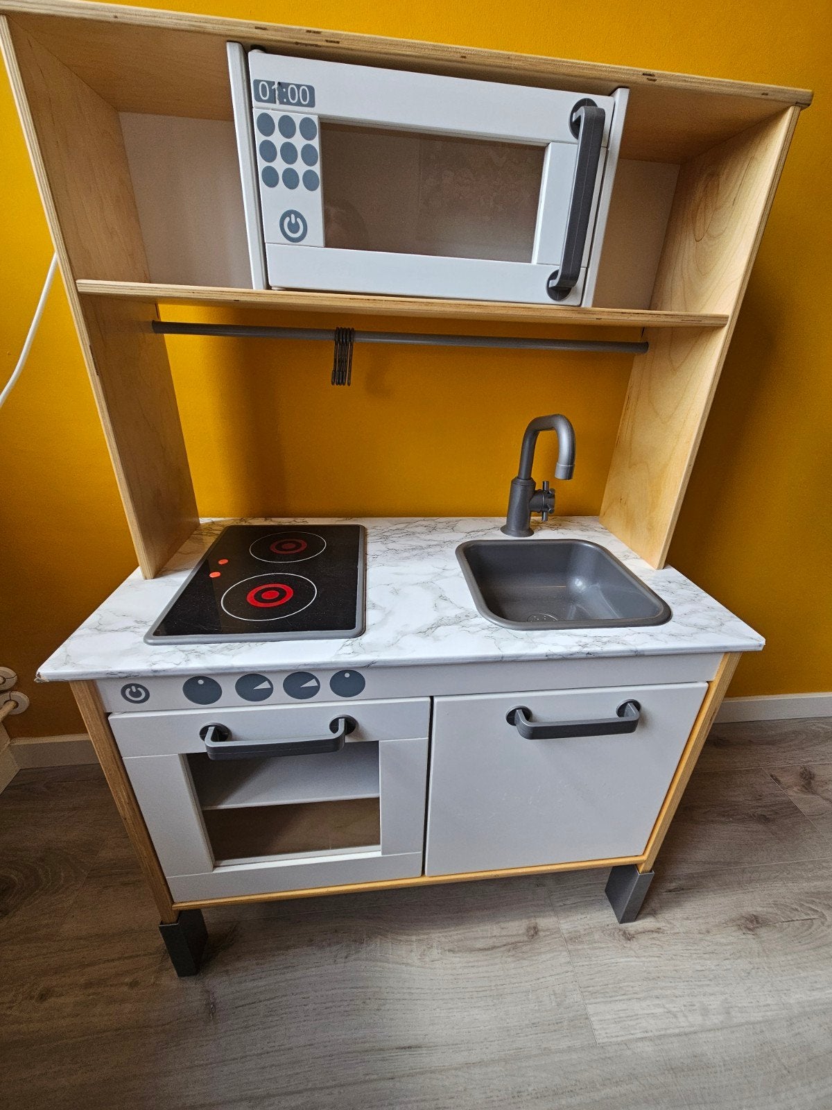 Houten Ikea speelkeuken met accessoires, Ophalen, Gebruikt, Met licht