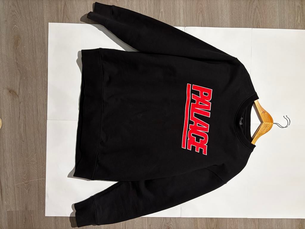 Palace Crewneck Zwart XL - Zo goed als nieuw, Ophalen of Verzenden, Zo goed als nieuw, Maat 56/58 (XL), Zwart