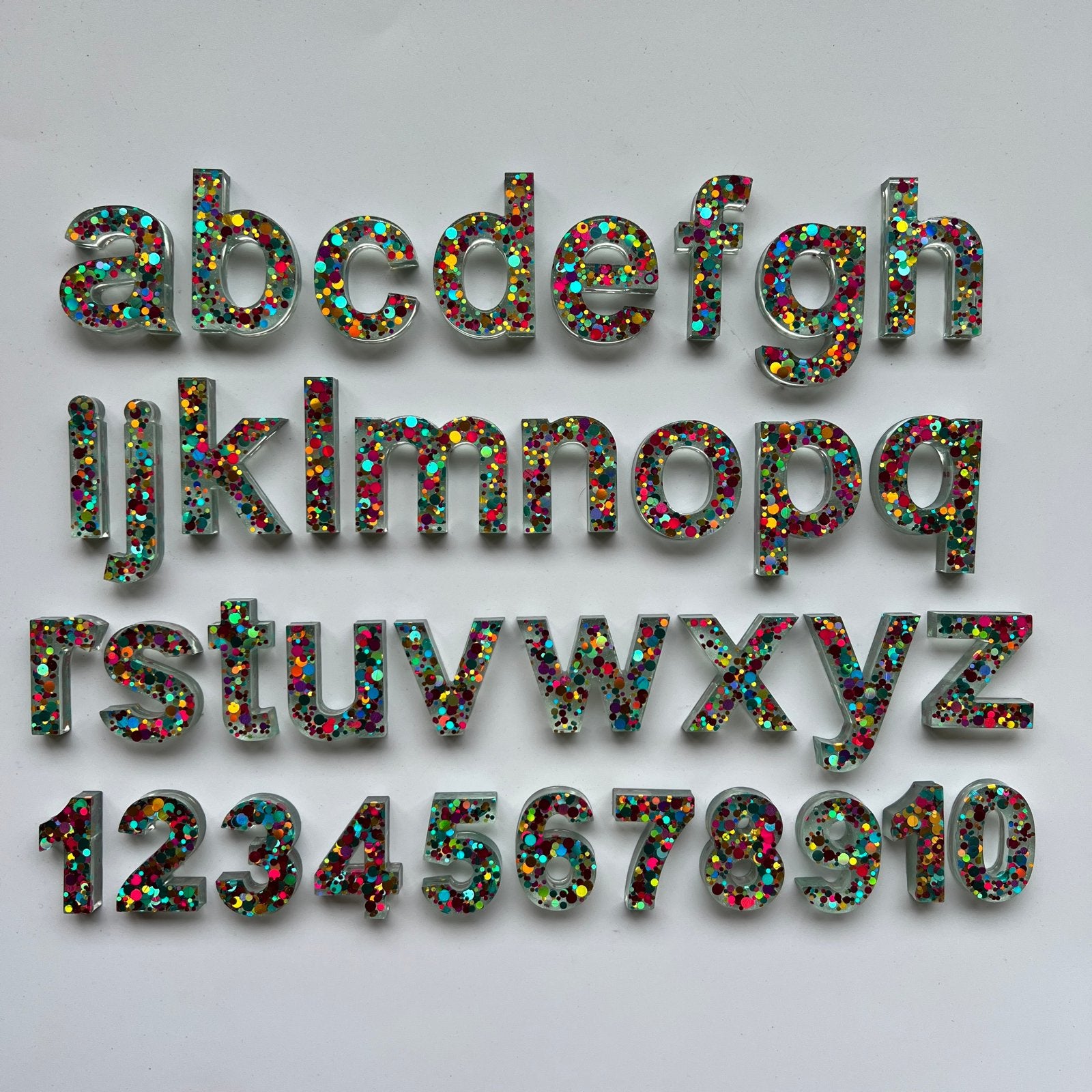 Glitter Letters & Cijfers voor Sensobak/Tuff Tray, Ophalen of Verzenden, Nieuw, Taal en Lezen