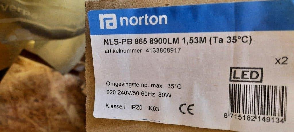 Norton LED unit NLS-PB 865 8900LM en 5300LM 1.53M, Doe-het-zelf en Verbouw, Ophalen, Nieuw, 50 tot 200 watt, Lamp met armatuur