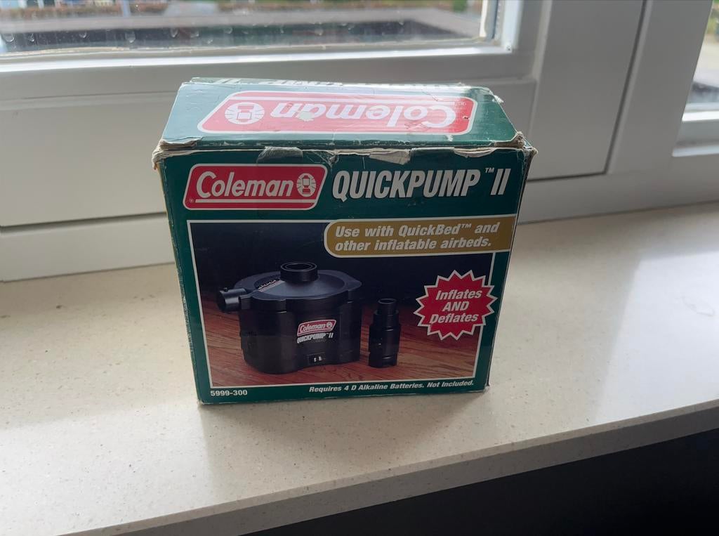 TEAB Coleman Quickpump II luchtpomp, Ophalen of Verzenden, Gebruikt, Elektrisch