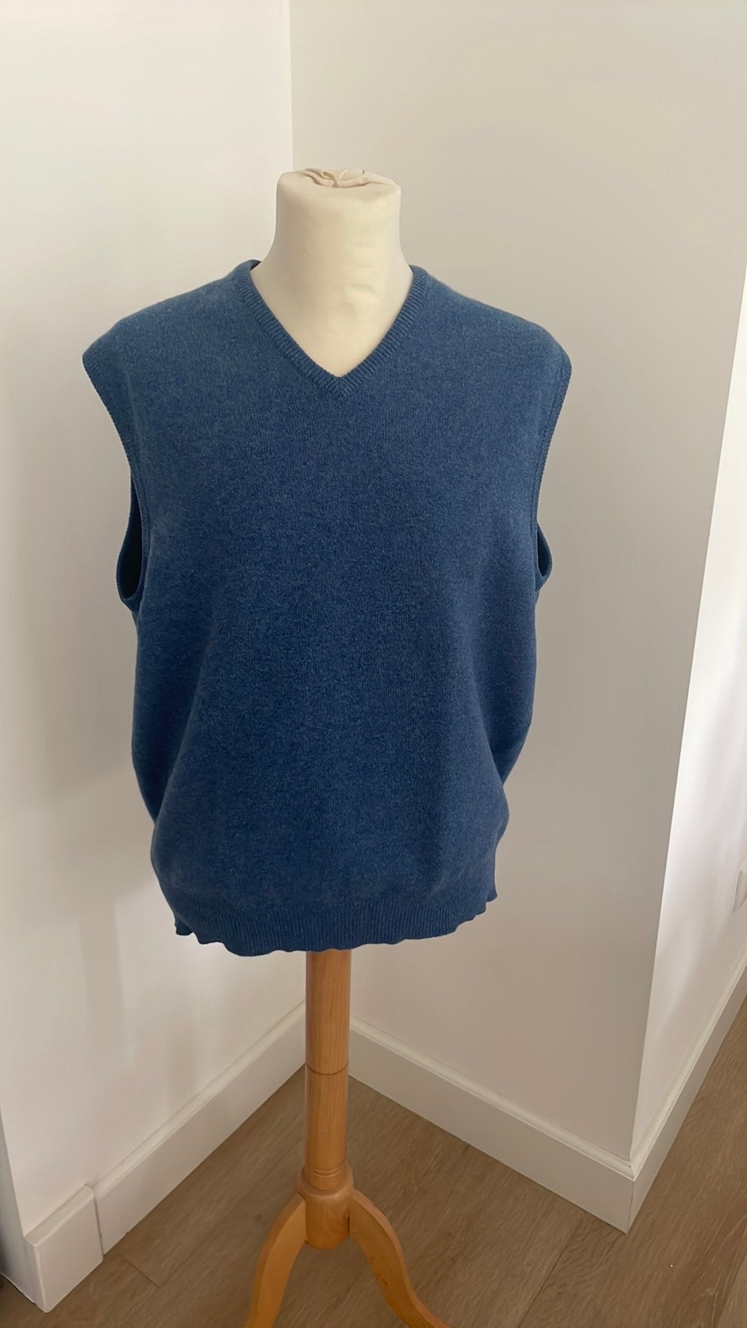Wollen spencer van William Lockie, mt L, Kleding | Heren, Verzenden, Maat 52/54 (L), Blauw