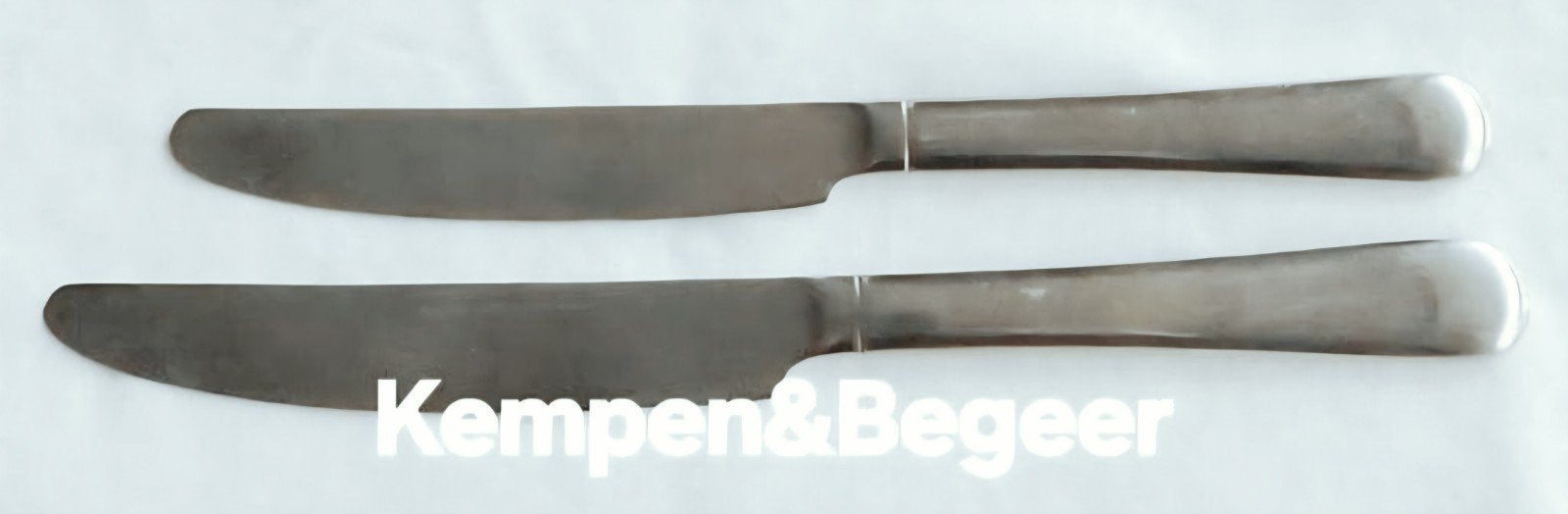 Royal Kempen & Begeer set dinermessen streeee gladde handvat, Ophalen of Verzenden