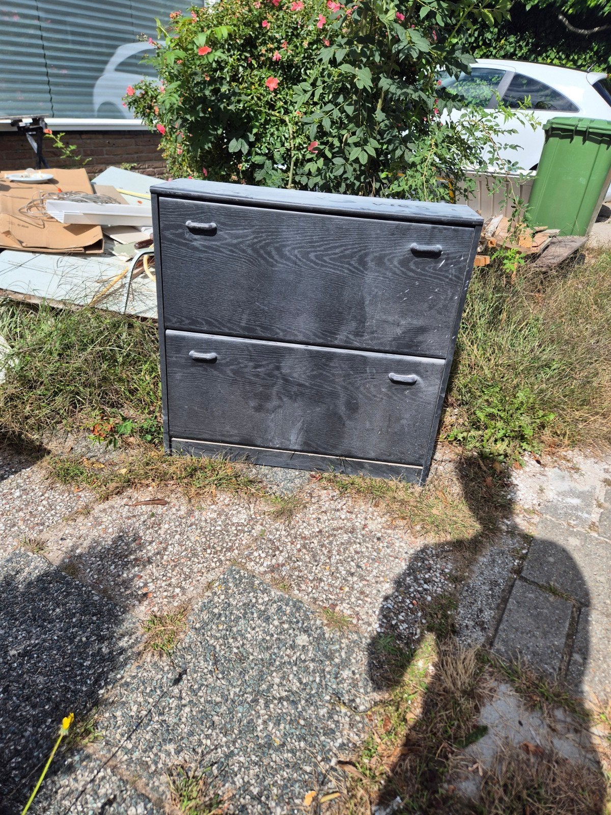 Dichte schoenenkast - 2 lades - 86.5x27.5x84.5cm, Huis en Inrichting, Ophalen, Gebruikt, Functioneel, Praktisch