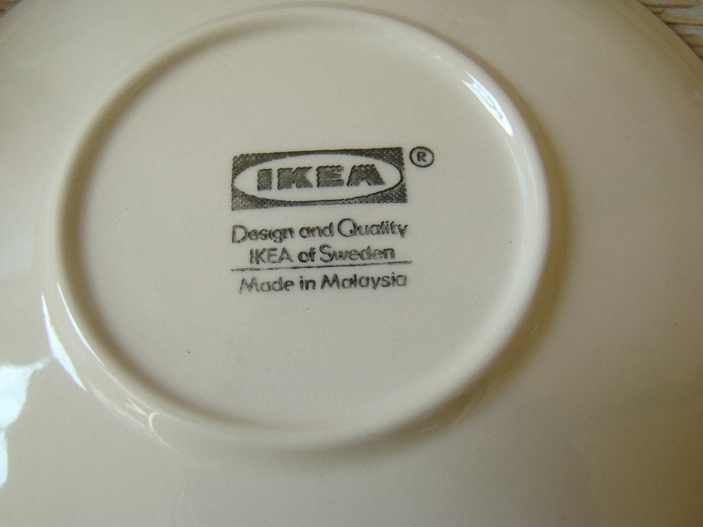 15x Kop-en-schotel, creme, IKEA, zo goed als nieuw, Huis en Inrichting, Ophalen of Verzenden, Zo goed als nieuw, Effen, Kop(pen) en/of Schotel(s)