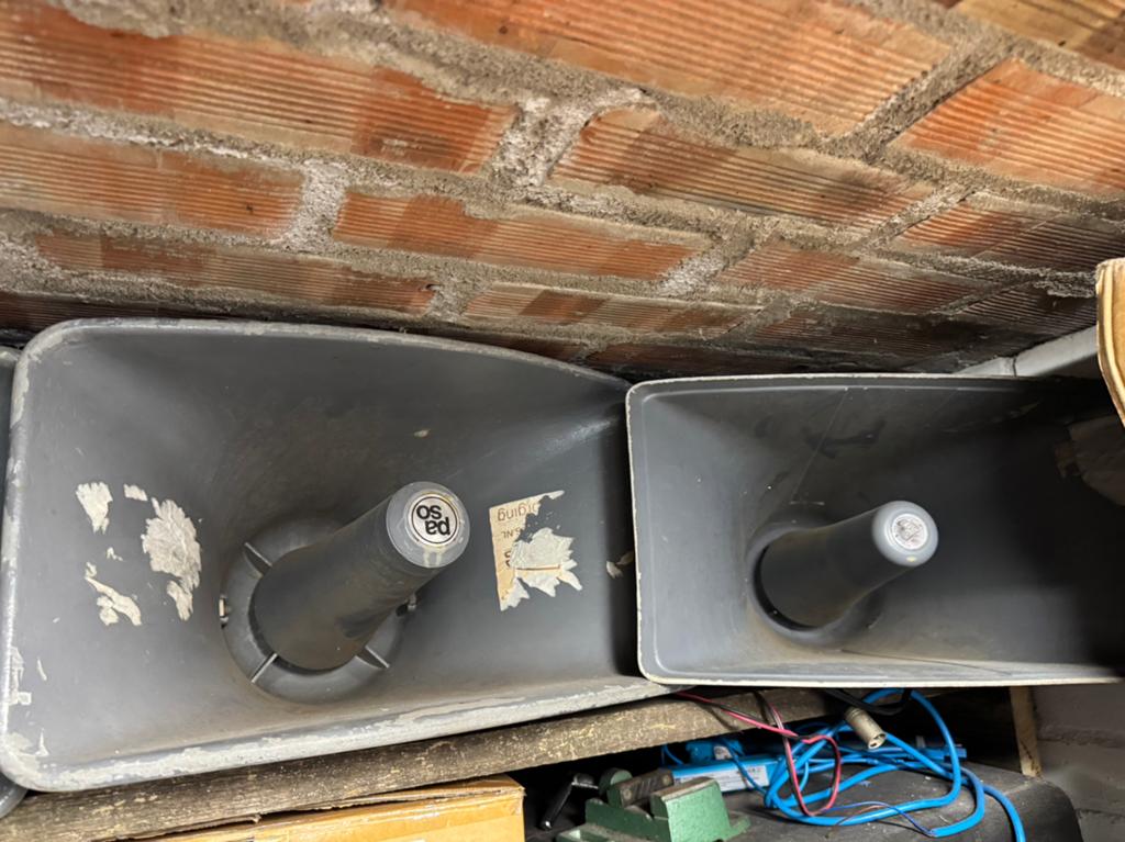 100v omroep luidsprekers paso, Audio, Tv en Foto, Luidsprekers, Front, Rear of Stereo speakers, Minder dan 60 watt, Overige merken
