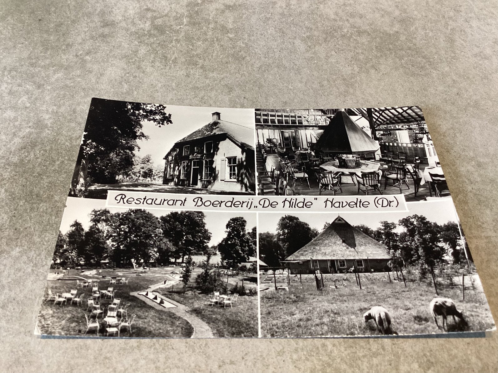 Havelte.     Restaurant Boerderij ,, De Hilde”, Verzamelen, Ansichtkaarten | Nederland, Ophalen of Verzenden