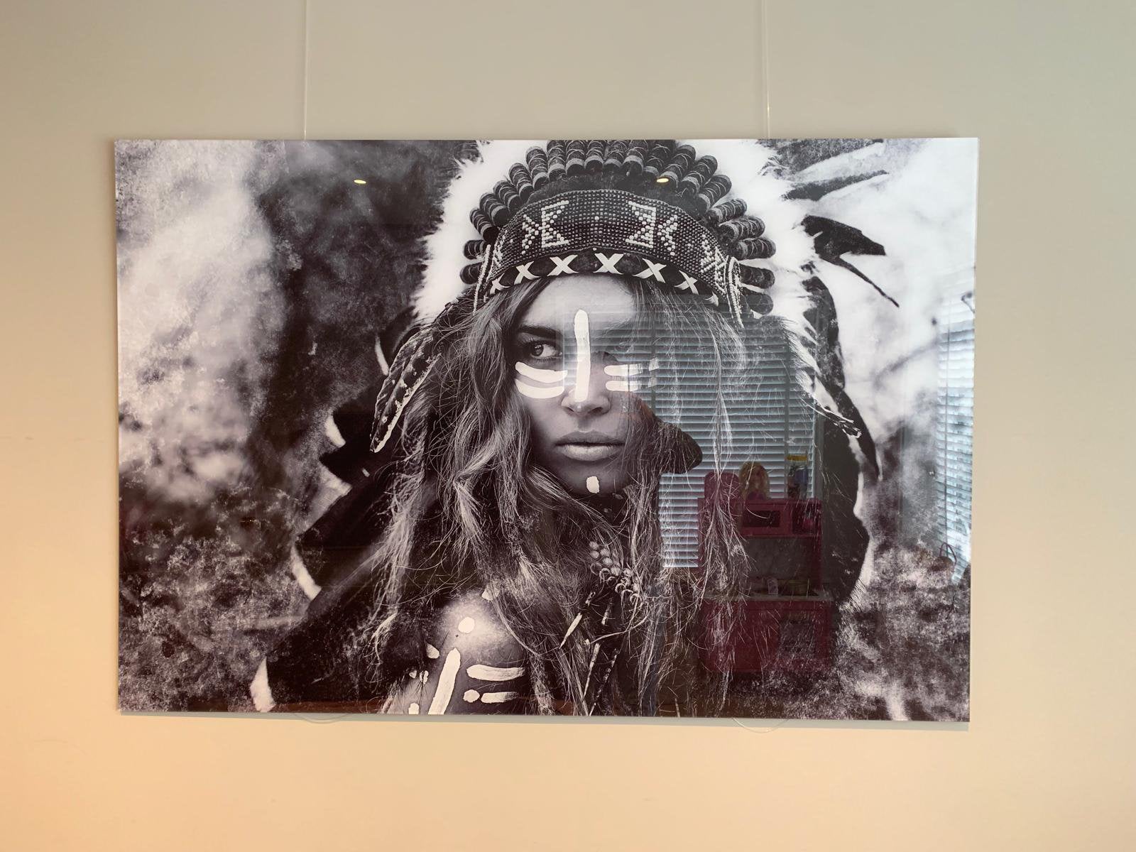 Fotokunst op plexiglas, Ophalen