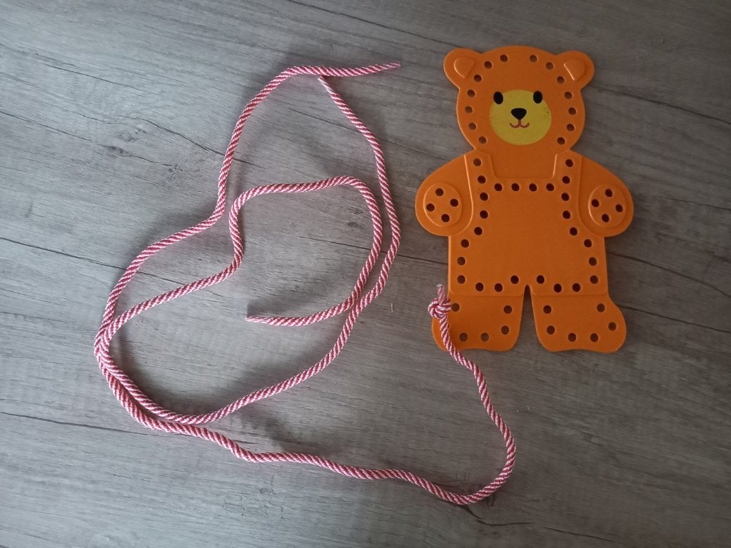 * Vintage Fisher Price Little Lace–Ups Bear 1980, nr. 728 *, Ophalen of Verzenden, Gebruikt