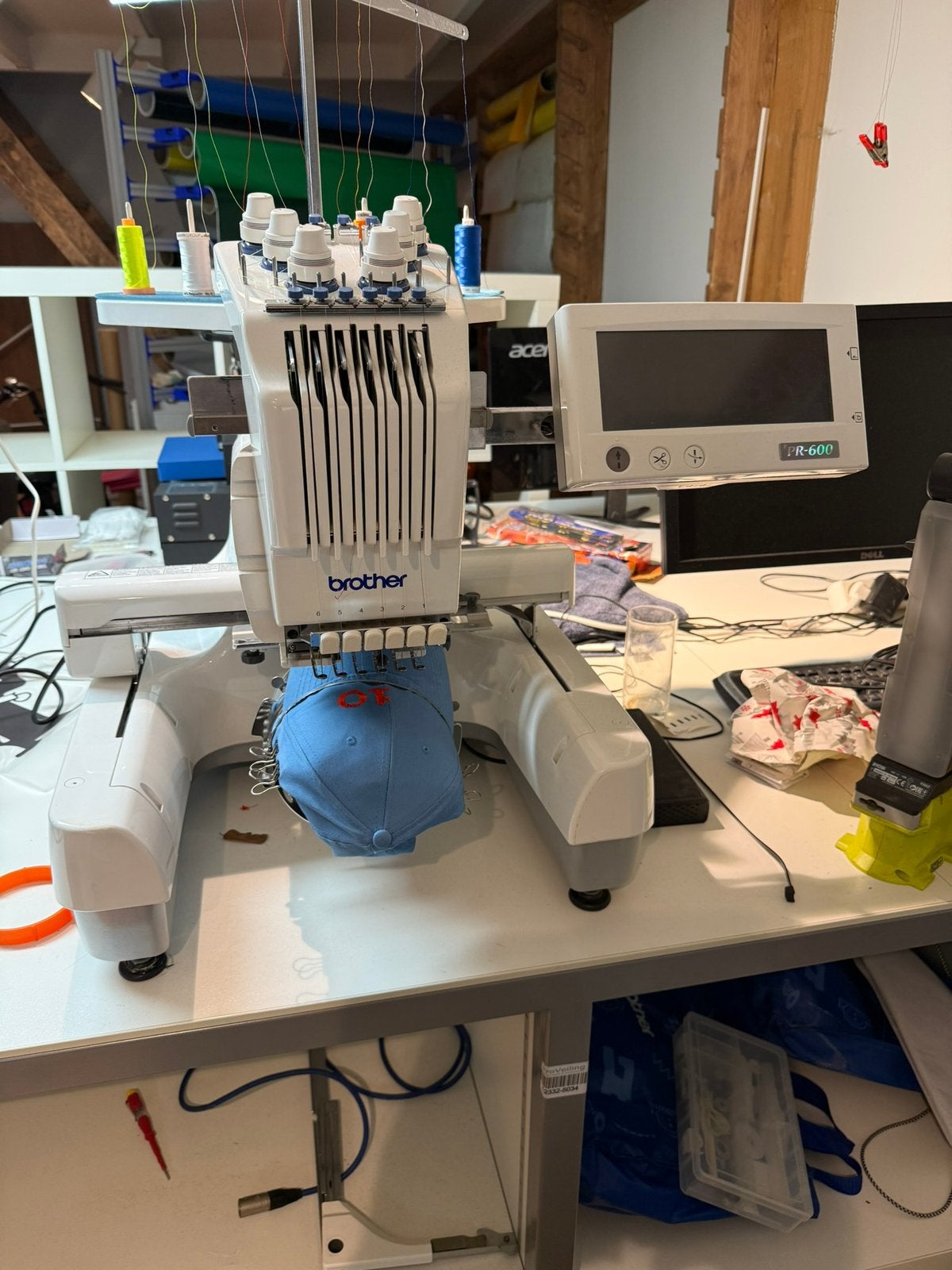 Brother pr600, Ophalen, Gebruikt, Machineborduren, Borduurmachine