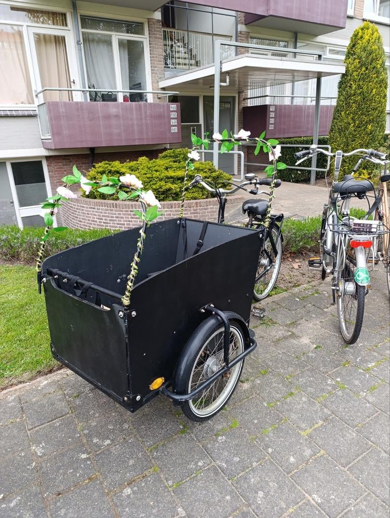 Bakfiets, Overige merken, Gebruikt, Huif, Velgrem