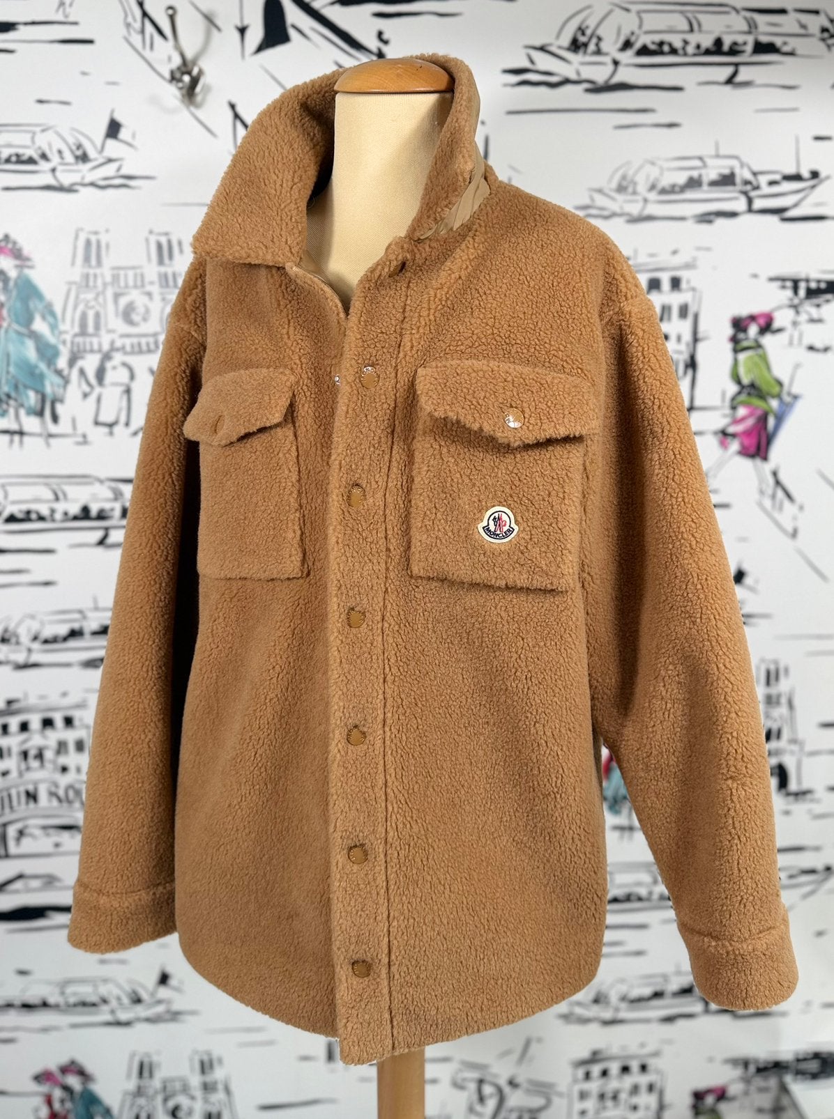 Moncler teddy fleece jas maat 12 (of XS/S) NIEUW, Moncler EU, Nieuw, Ophalen of Verzenden, Moncler