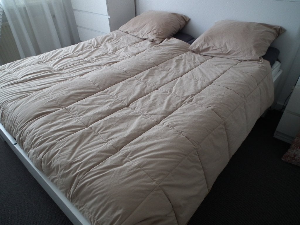 2 Zelesta dekbedden, 1 persoons, geen  hoes nodig, Ophalen, Eenpersoons, Beige, Katoen