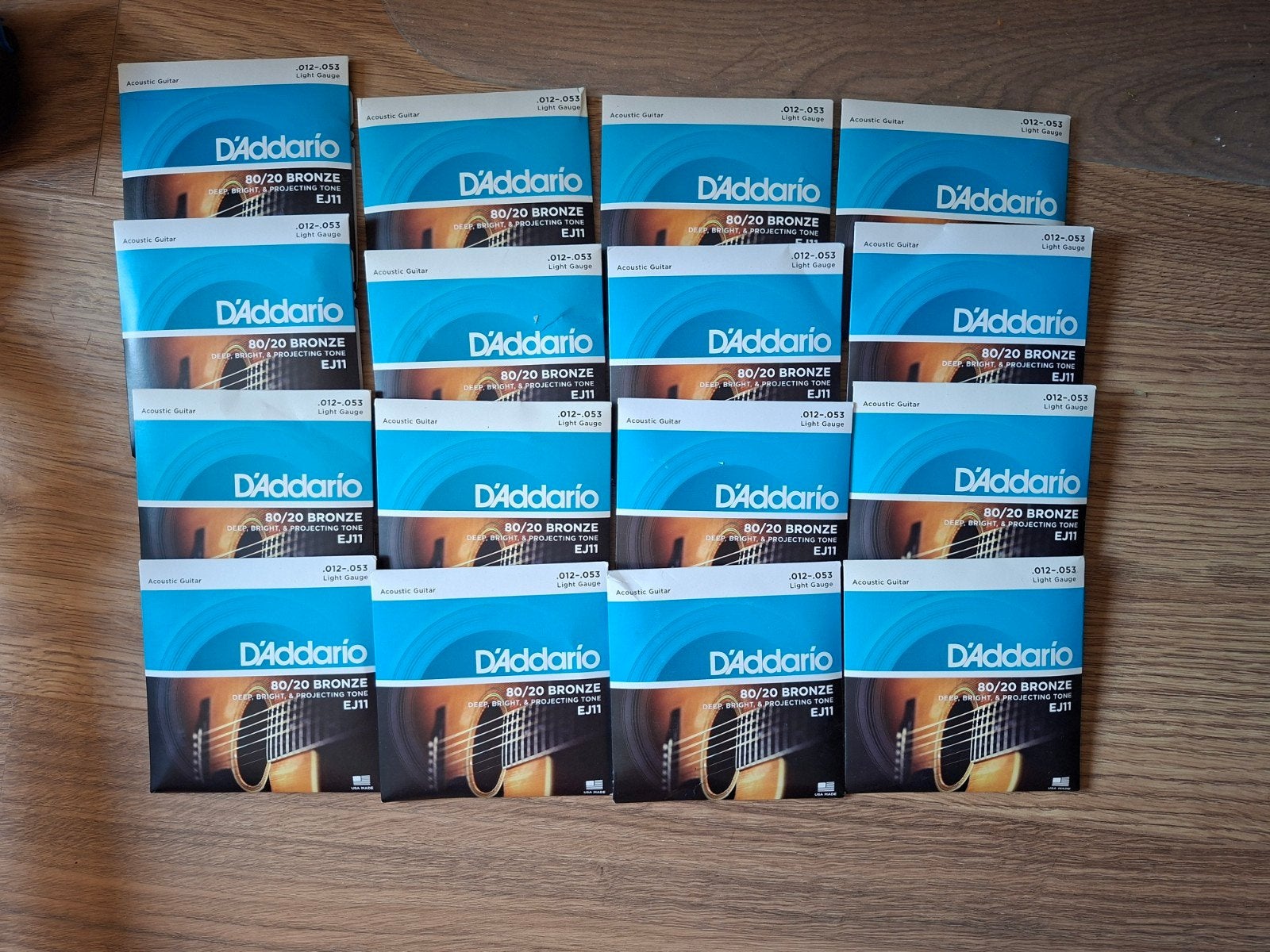 D'addario 80/20 bronze EJ 11 snaren gitaar, Ophalen of Verzenden, Nieuw