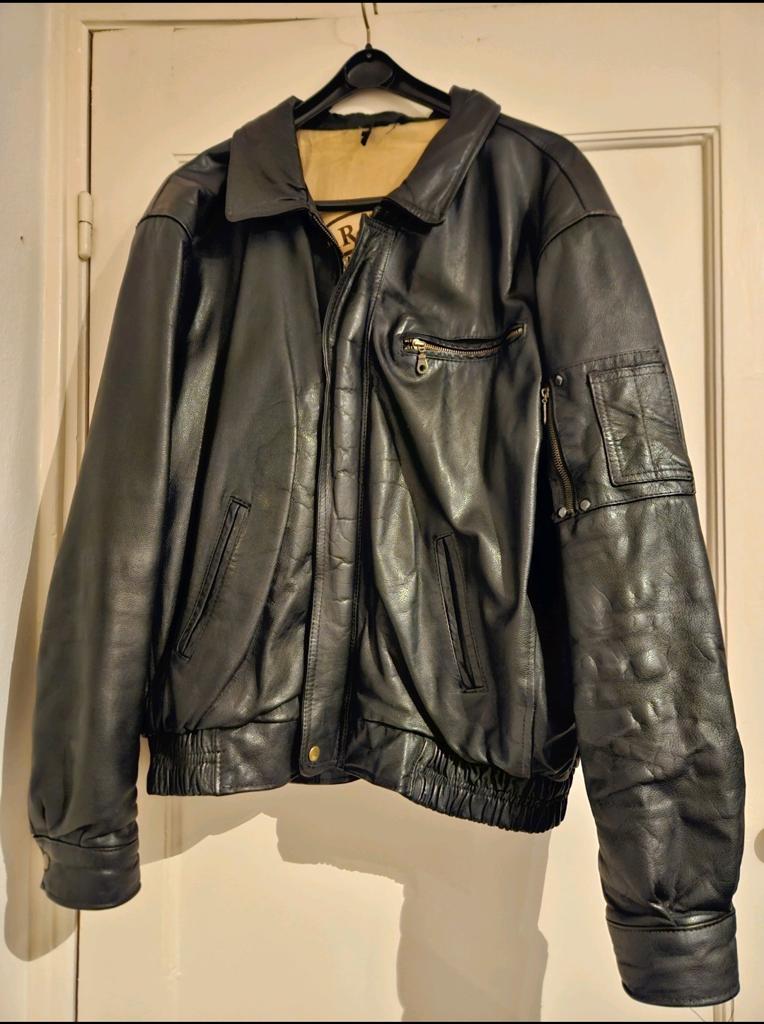 Unieke lederen vintage jas ARMA, Ophalen of Verzenden, Tweedehands, Heren, Jas | leer