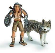 Schleich 70431 Bayala Gregis met wolf, Verzenden, Zo goed als nieuw, Overige soorten, Beeldje of Figuurtje