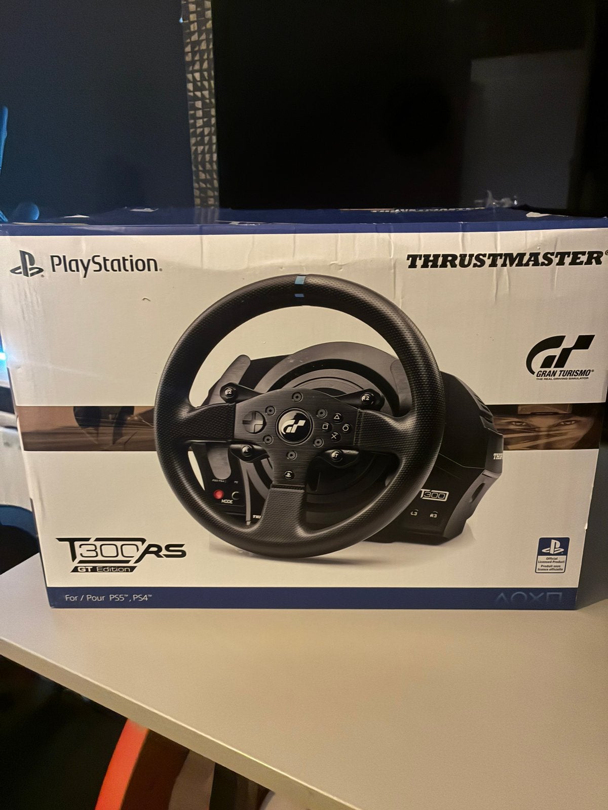 THRUSTMASTER T300 RS GT & FERRARI stuur, Spelcomputers en Games, Spelcomputers | Sony PlayStation Consoles | Accessoires, Ophalen