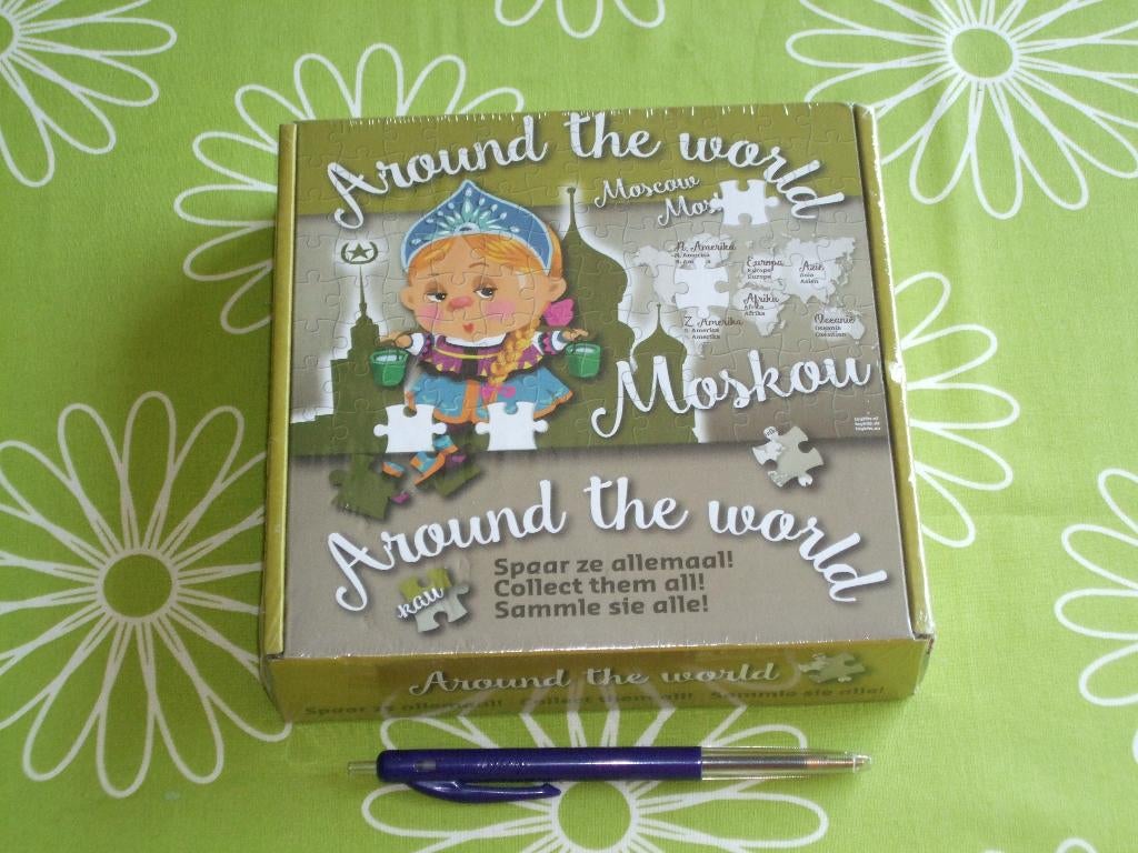 Nieuw in seal: Around the world puzzel - Moskou - 96 stukjes, Ophalen of Verzenden, Meer dan 50 stukjes, Zo goed als nieuw, 6 jaar of ouder