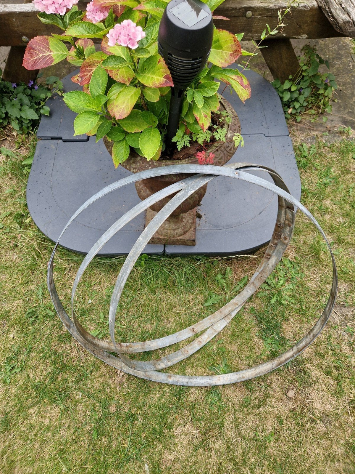 Gegalvaniseerde wijnvat ringen., Ophalen, Gebruikt, 250 mm of meer