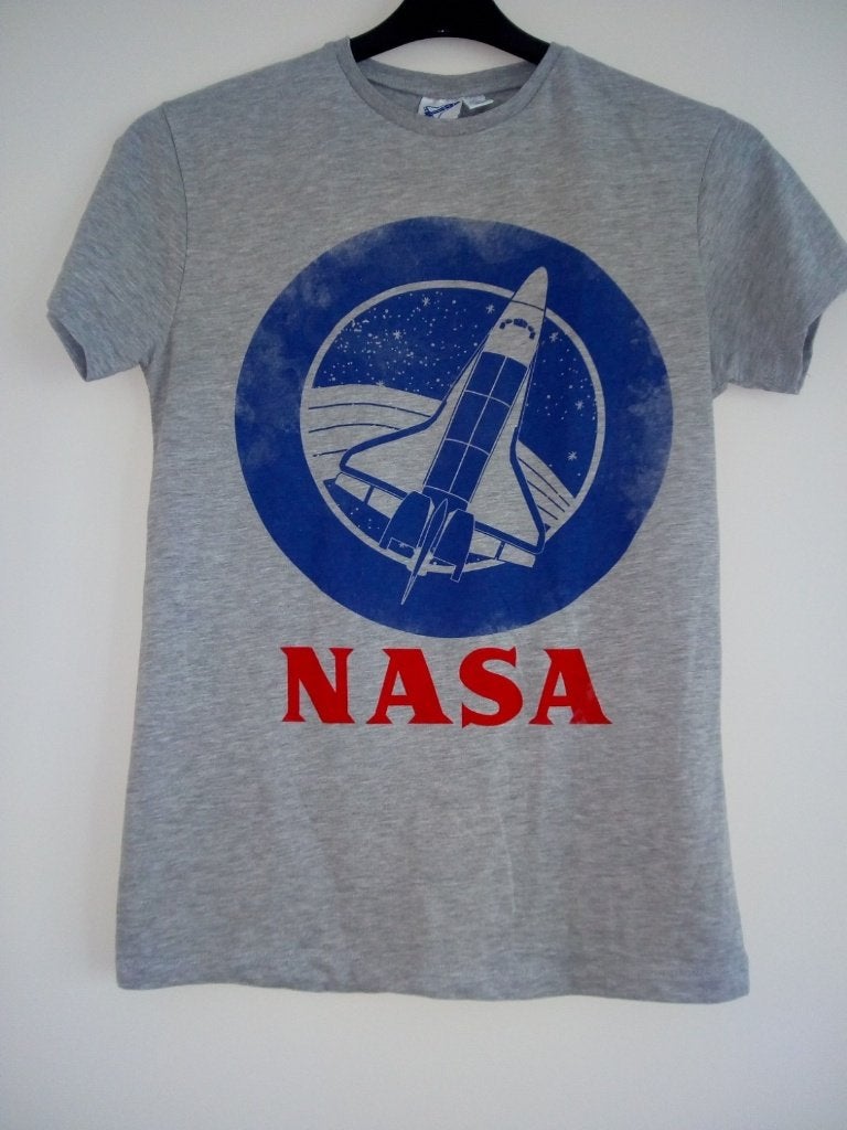 NASA shirt, Kleding | Heren, Ophalen of Verzenden, Zo goed als nieuw, Maat 46 (S) of kleiner, Grijs