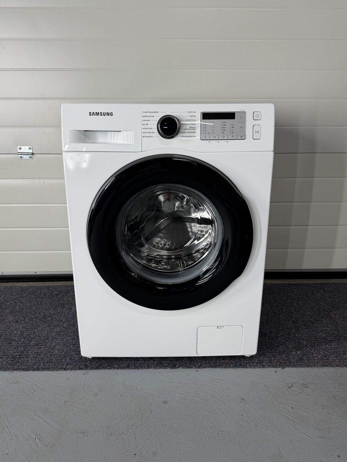 Samsung EcoBubble Wasmachine 8KG, Ophalen, Zo goed als nieuw, 85 tot 90 cm, 1200 tot 1600 toeren