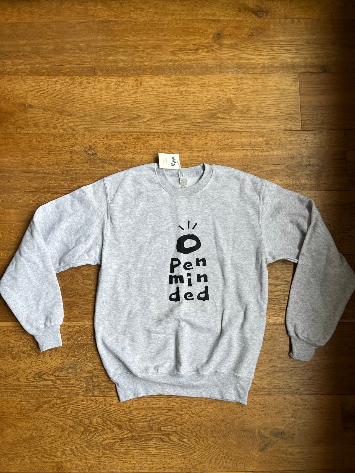 The Bam Collective Grijze Crewneck Sweatshirt - Eye Graphic, Ophalen of Verzenden, Nieuw, Maat 48/50 (M), Grijs