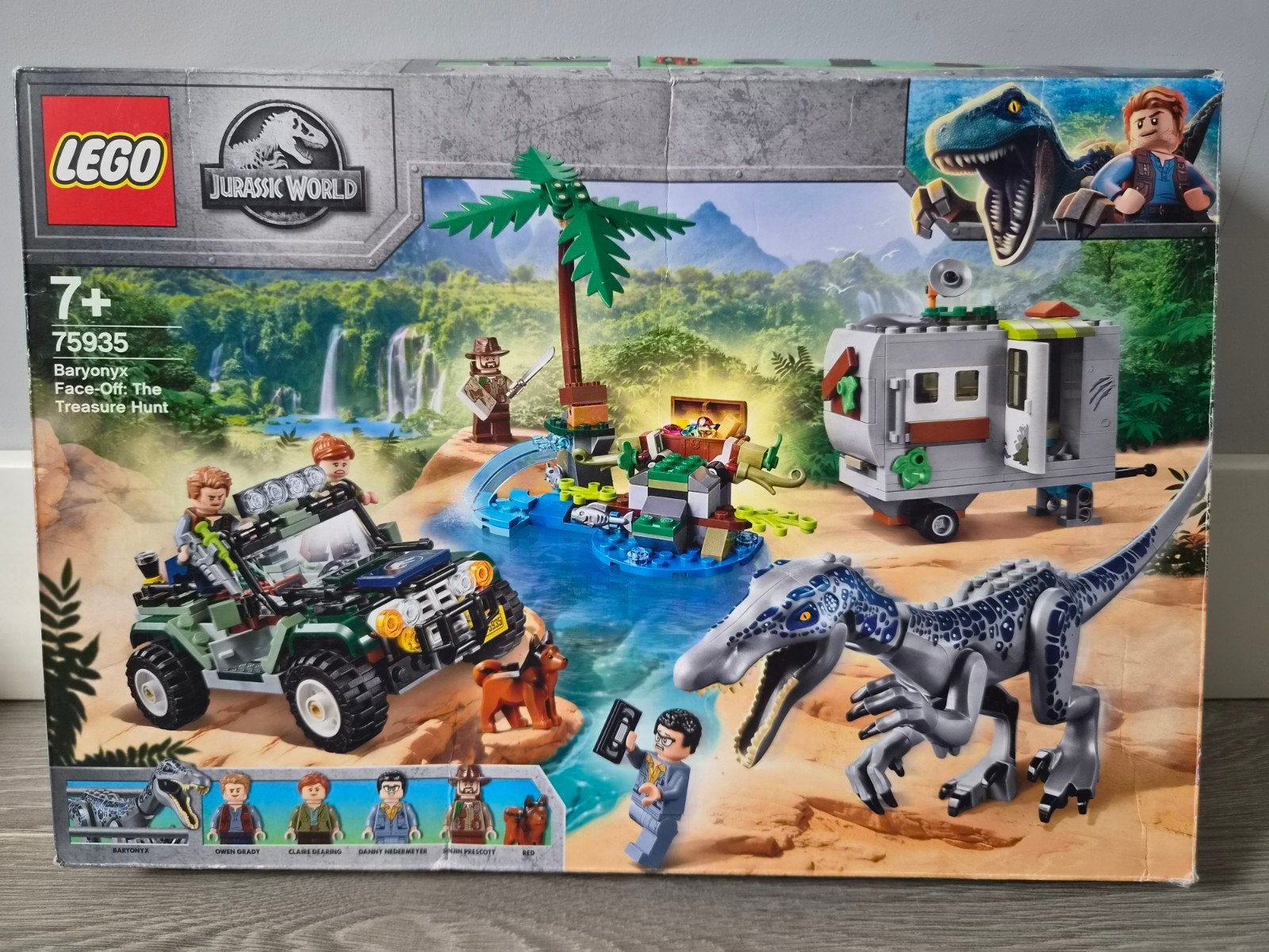LEGO Jurassic World 75935 Baryonyx Face-Off: The Treasure Hu, Ophalen of Verzenden, Zo goed als nieuw