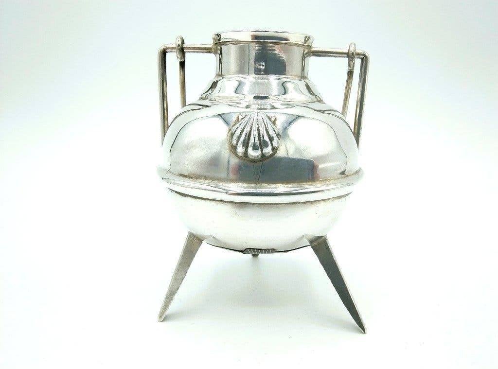 Zilveren miniatuur ketel, Spanje, 20e eeuws, Verzenden, Zilver