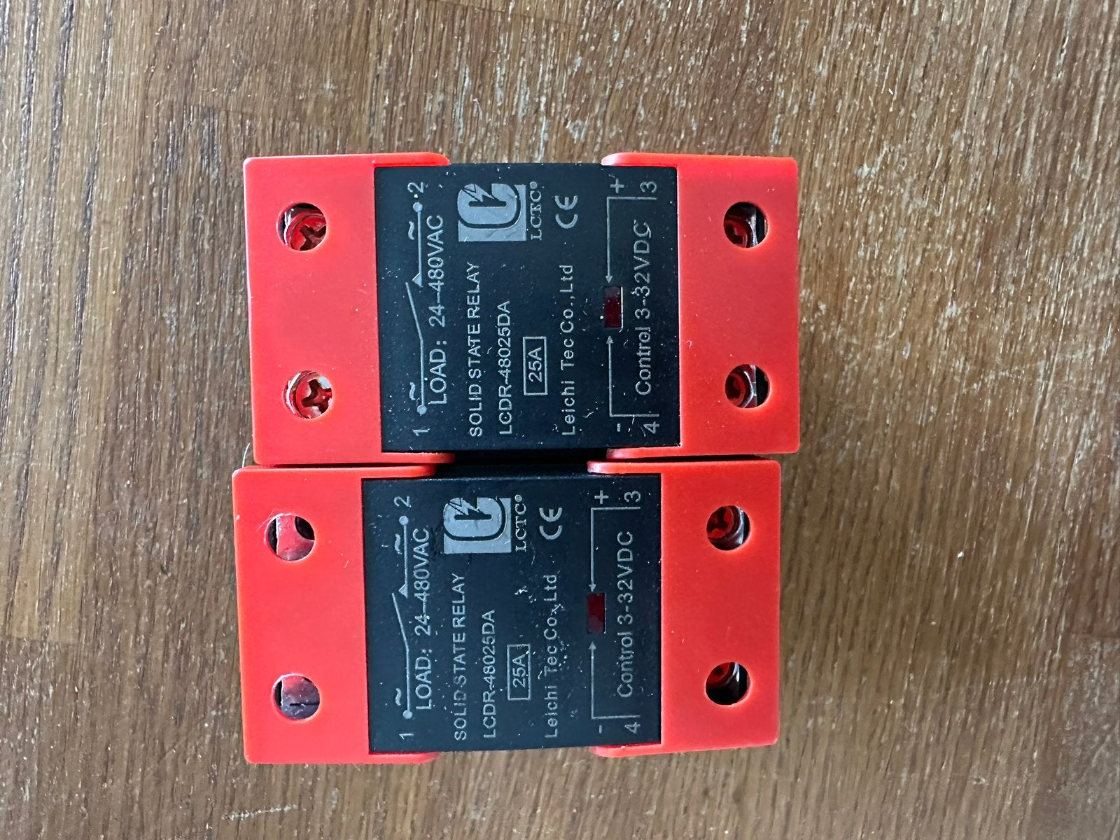 2x Solid State Relais SSR LCDR-48025DA 25A 24-480VAC, Ophalen of Verzenden, Nieuw