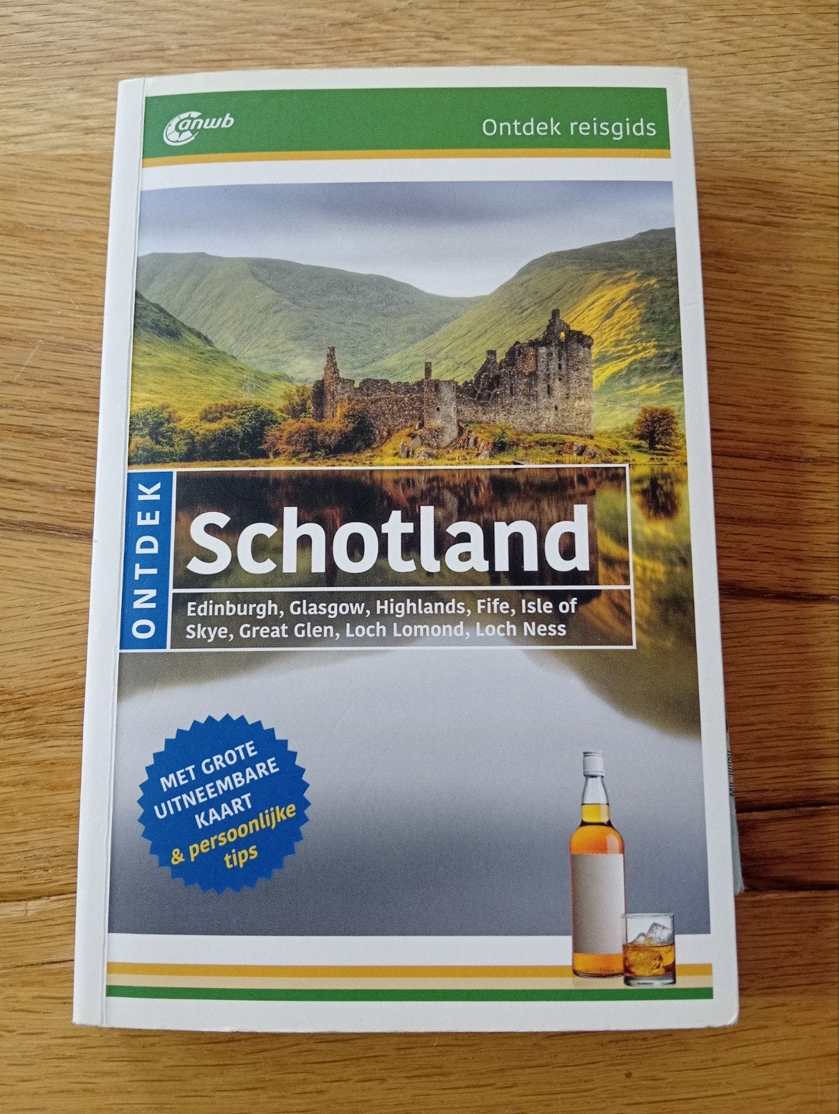 ANWB Ontdek reisgids Schotland met kaart, Europa, Ophalen of Verzenden, Zo goed als nieuw, Reisgids of -boek