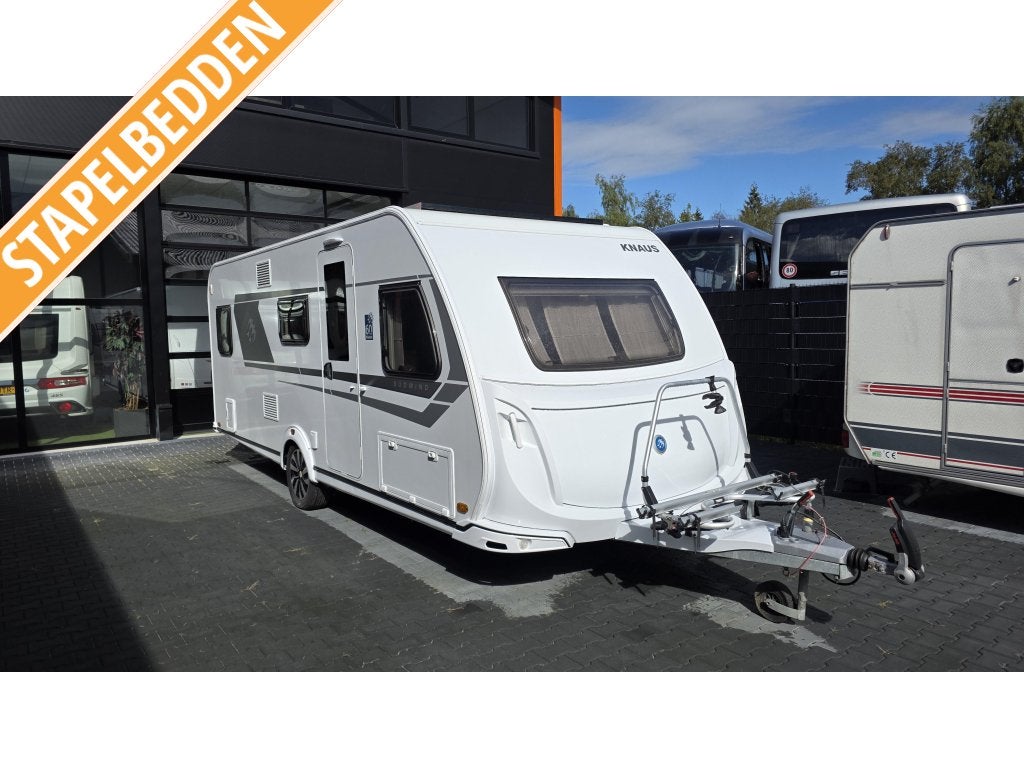 Knaus Sudwind 60 Years 580 QS Mover,Airco,schotel,fiets, Schokbreker, Dwarsbed, Bedrijf, Treinzit