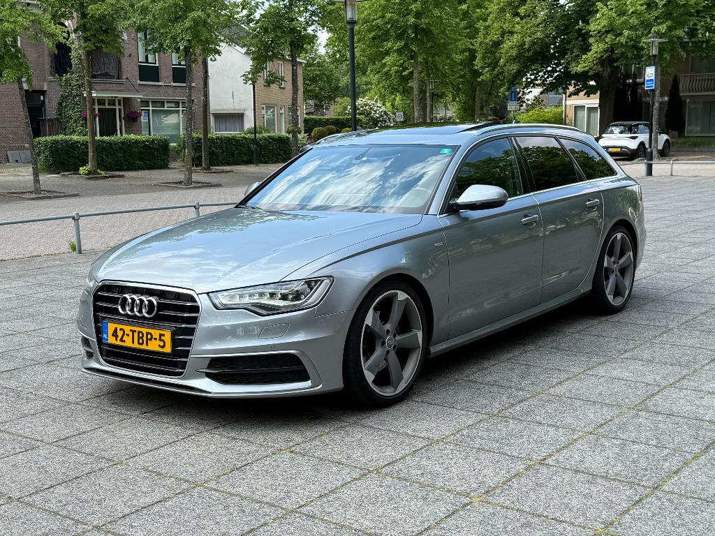 Audi A6 Tfsi 252pk Avant 3 x S-line Multitr panodak trekhaak, Auto's, Audi, Particulier, A6, ABS, Adaptieve lichten, Airbags, Airconditioning
