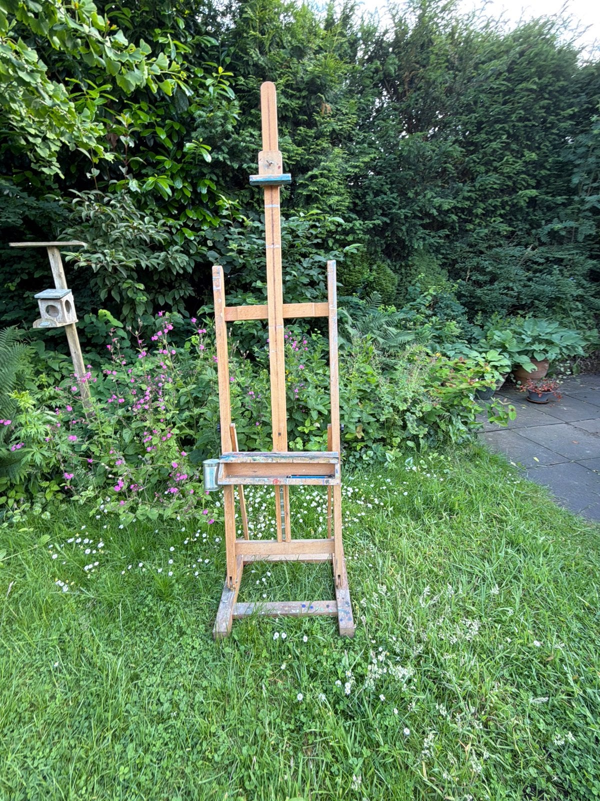 Houten schildersezel, gebruikt, Hobby en Vrije tijd, Schilderen, Ophalen, Gebruikt, Ezel