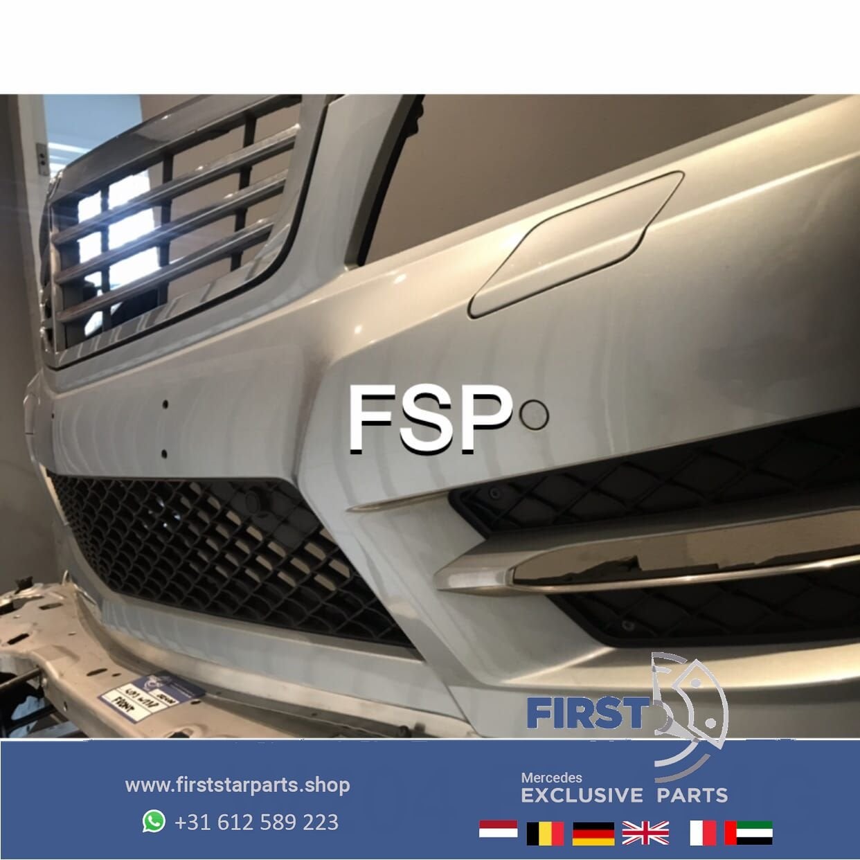W204 C204 Mercedes C Klasse FACELIFT AMG VOORBUMPER COMPLEET, Gebruikt, -, Voor, Ophalen of Verzenden