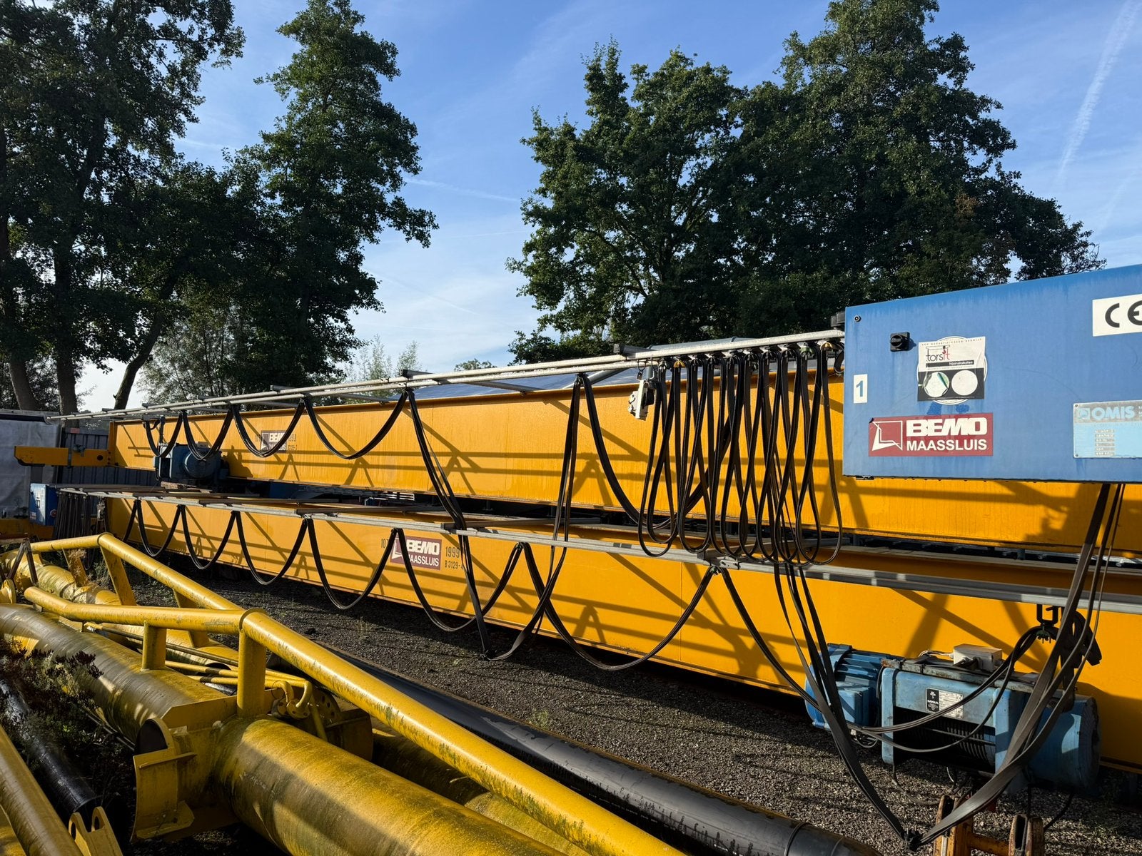 2 stuks enkelligger 10 tons BEMO bovenloop kranen. 17,605, Ophalen of Verzenden, -, -, -