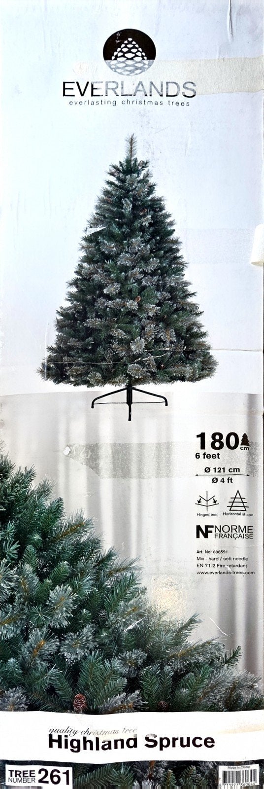 kunstkerstboom Everlands 180 cm hoog, Diversen, Ophalen