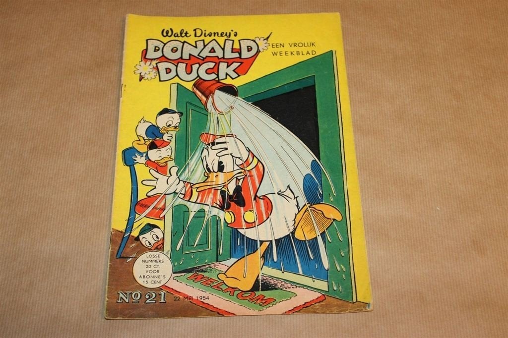 Donald Duck - No. 21 - 1954, Eén stripboek, Ophalen of Verzenden, Gelezen