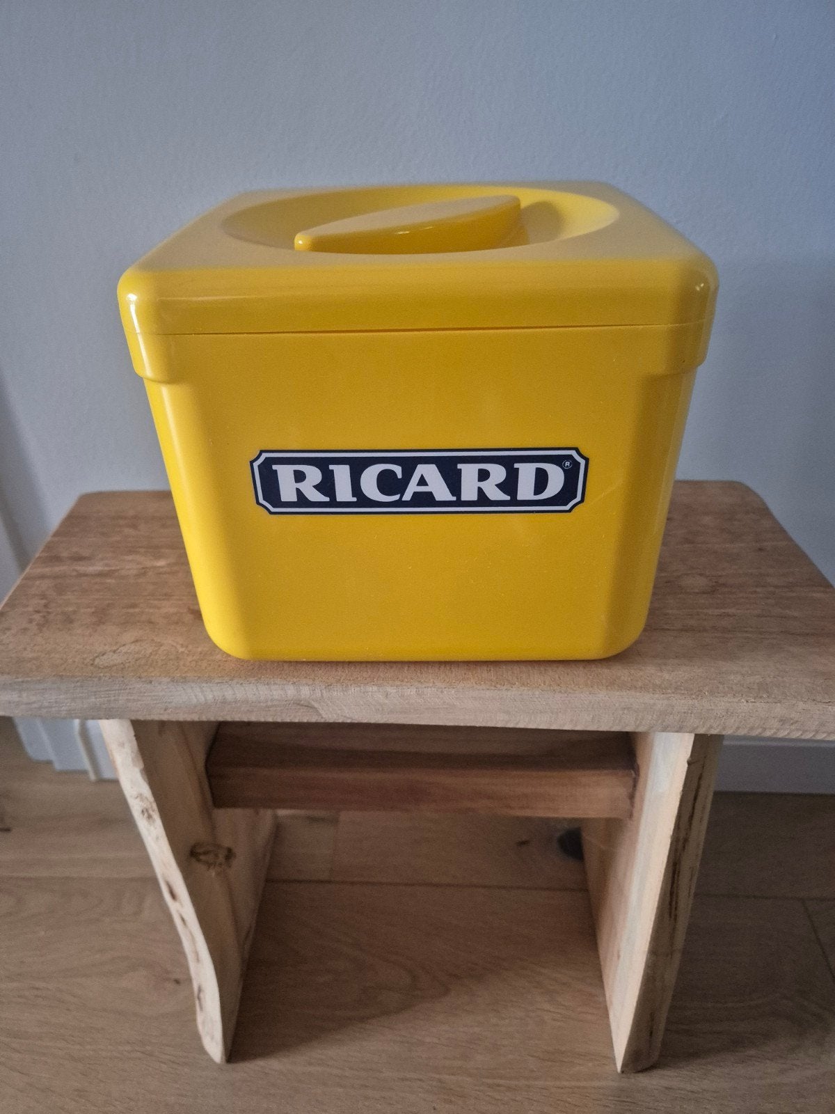 Vintage Ricard IJsblokjeshouder / Koeler - Geel, Ophalen, Overige merken, Overige typen, Gebruikt