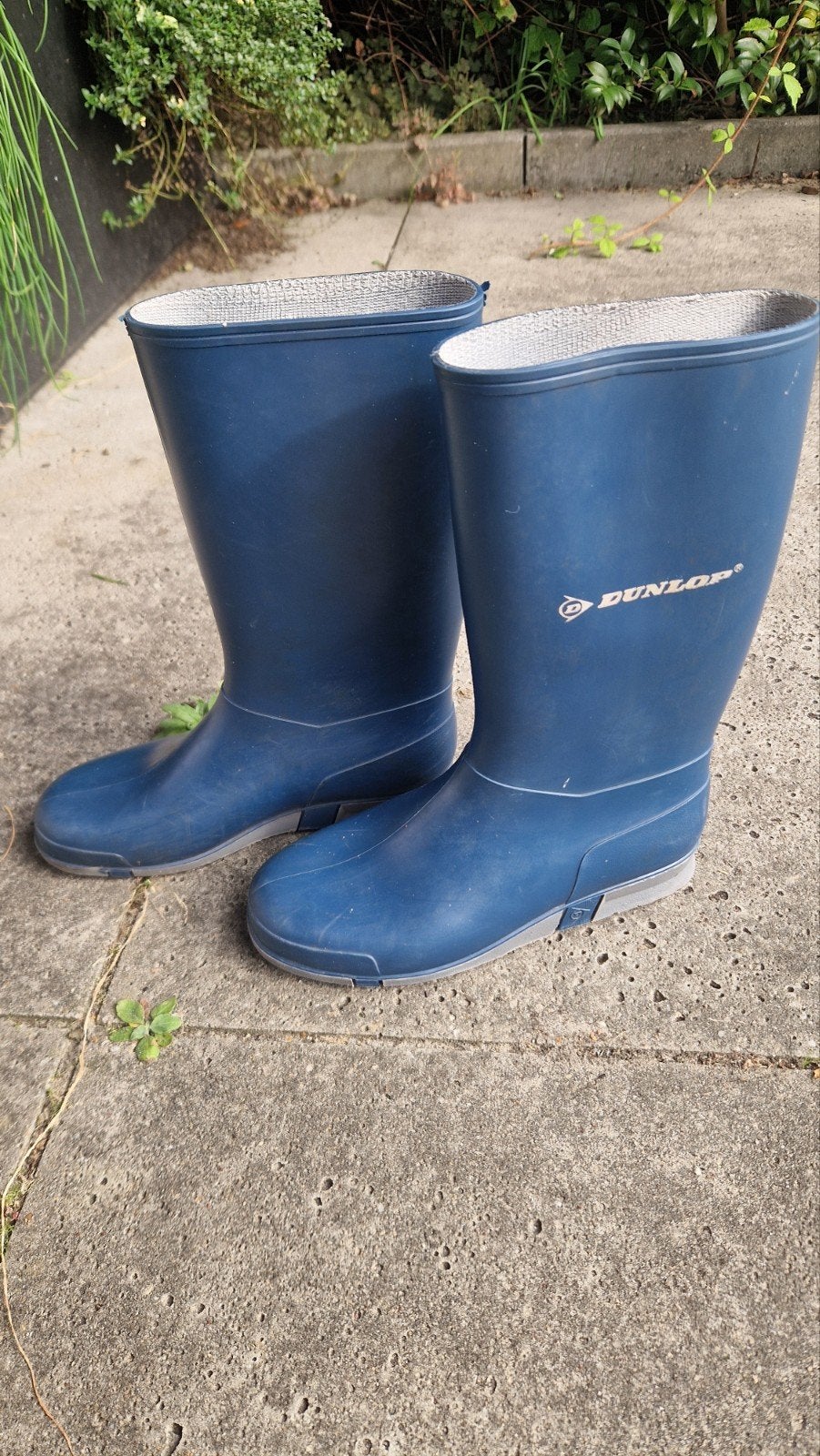 Dunlop regenlaarzen blauw - Maat 34, Ophalen of Verzenden, Zo goed als nieuw, Regenlaarzen, Kinderen