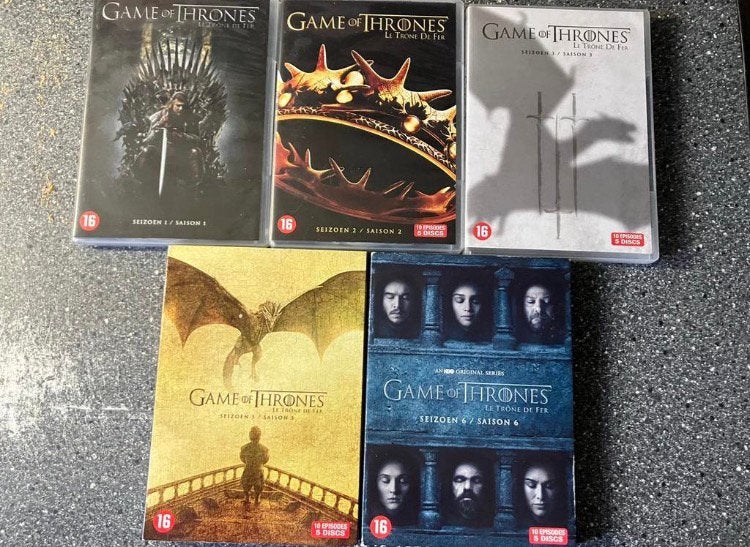 Game of thrones - Seizoen 1t/m3+5+6, Vanaf 16 jaar, Ophalen of Verzenden, Zo goed als nieuw, Actie en Avontuur