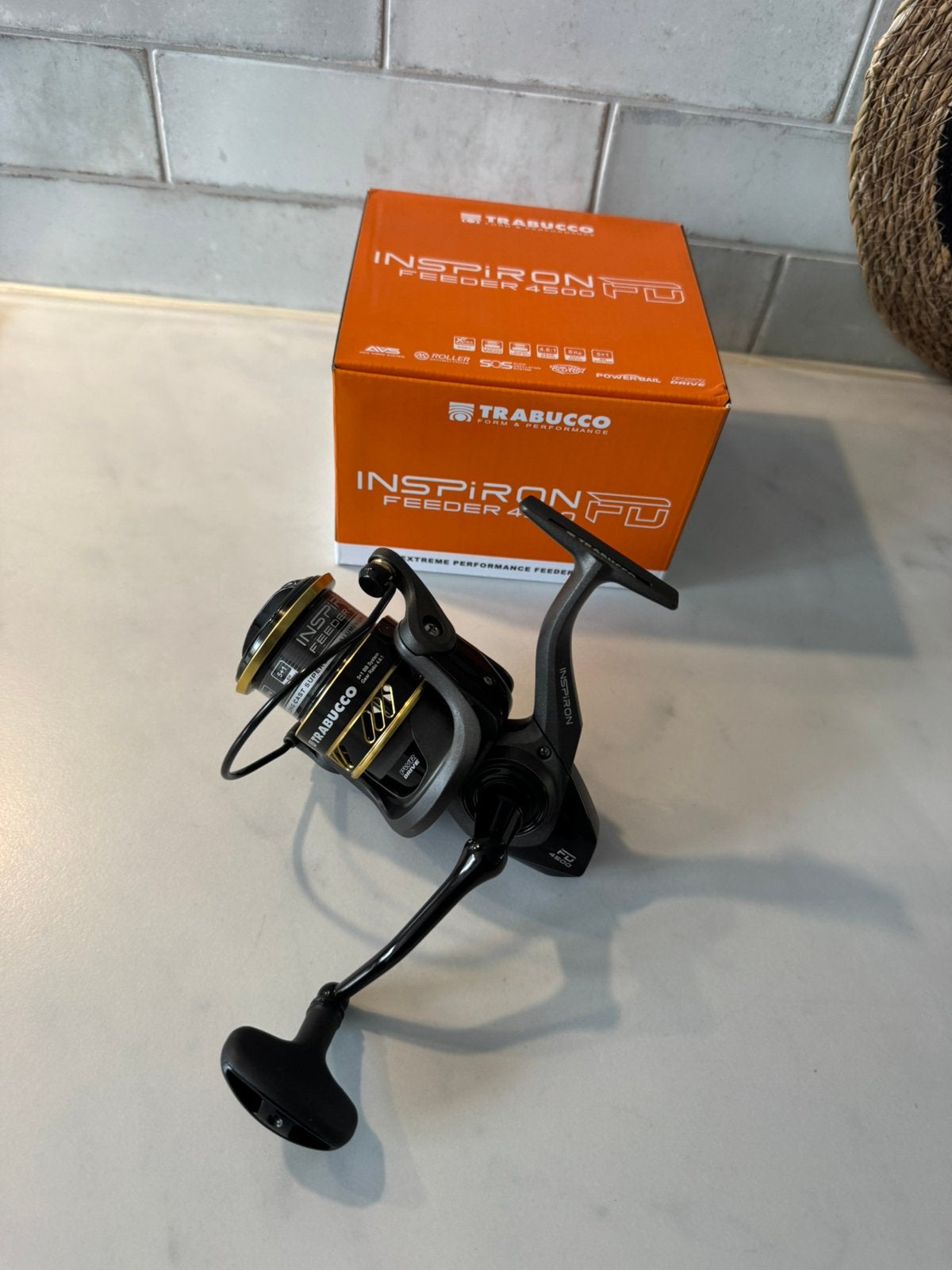nieuwe trabucco inspiron 4500 feeder molens, Watersport en Boten, Ophalen of Verzenden, Nieuw, Molen