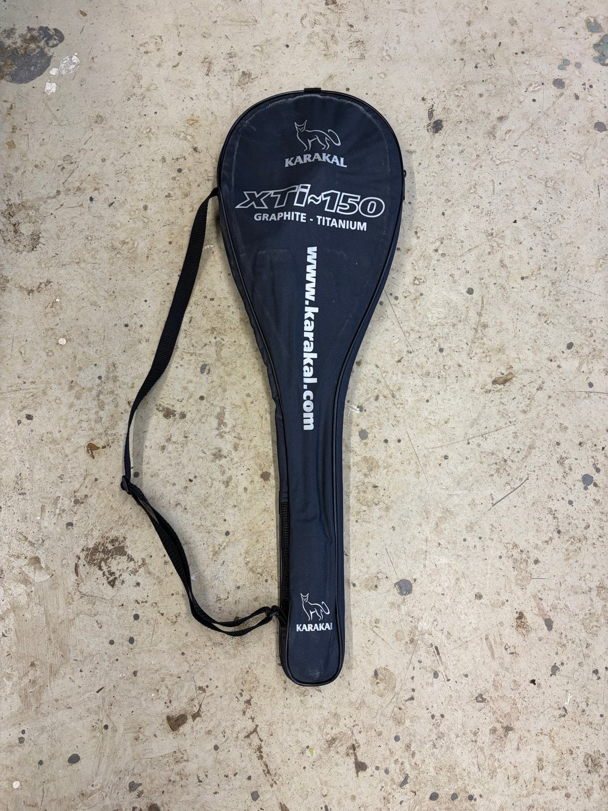Karakal XTi-150 Squash Racket met hoes en ballen, Ophalen of Verzenden, Gebruikt, Racket, Met hoes