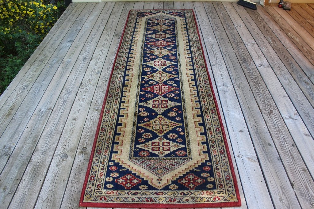 Brocante - Oude nostalgische tapijtloper!, Ophalen, Gebruikt, 200 cm of meer, 50 tot 100 cm