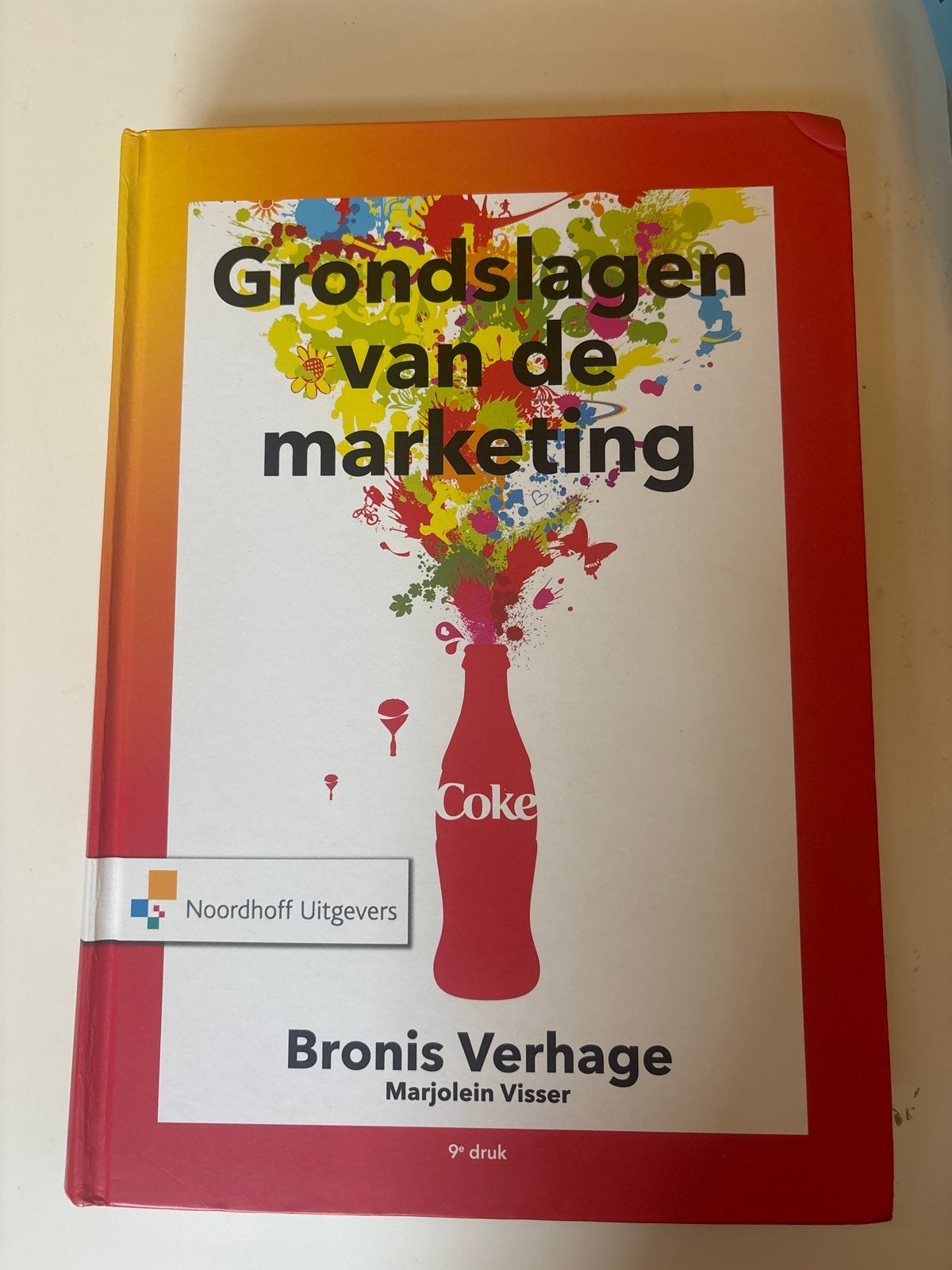 Grondslagen van de marketing - Bronis Verhage, Boeken, Ophalen of Verzenden, Zo goed als nieuw, Economie en Marketing