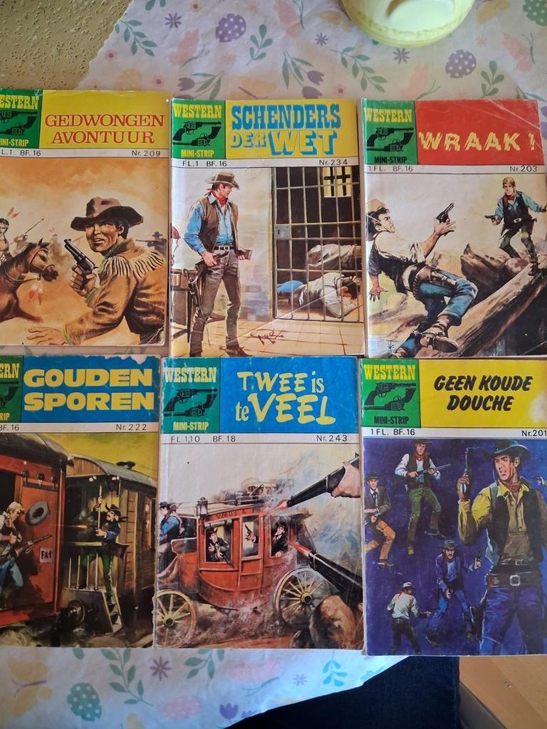 Vintage Western Mini-Strip Stripboeken - Diverse Nummers, Boeken, Stripboeken, Meerdere stripboeken, Ophalen of Verzenden, Gelezen
