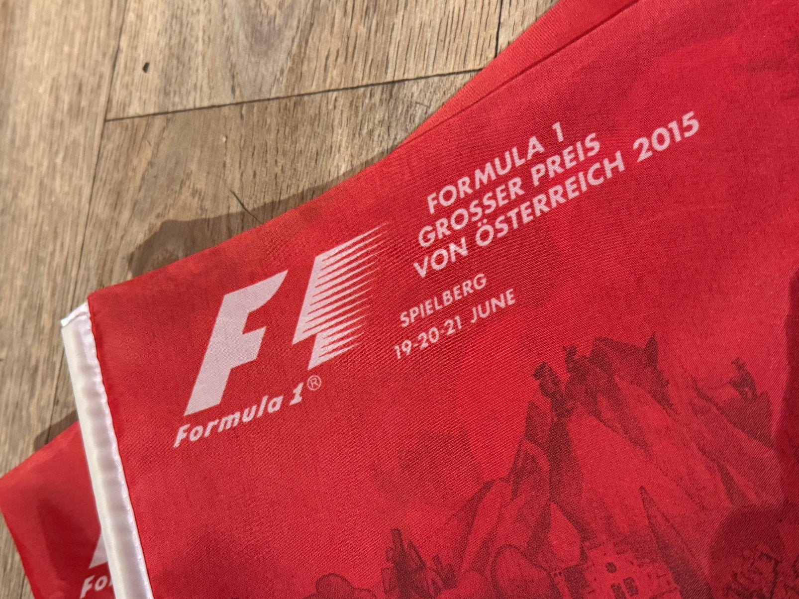 Formule 1 Vlag Grand Prix van Spielberg 2015, Verzamelen, Ophalen of Verzenden, Zo goed als nieuw, Formule 1