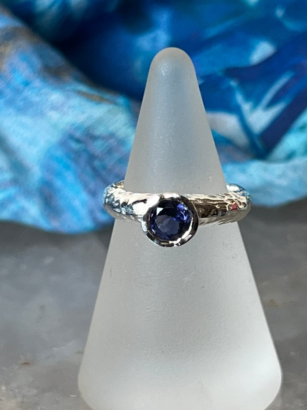 Ioliet watersaffier corderiet beschermt geluk inzicht, Sieraden, Tassen en Uiterlijk, Ringen, Blauw, Magnolia11, Nieuw, Ophalen of Verzenden